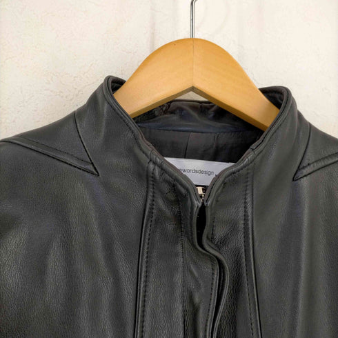 リウォーズリウォーズデザイン rewords/rewordsdesign Cow Leather Oil matt Insert Cutting Leather JK メンズ 46