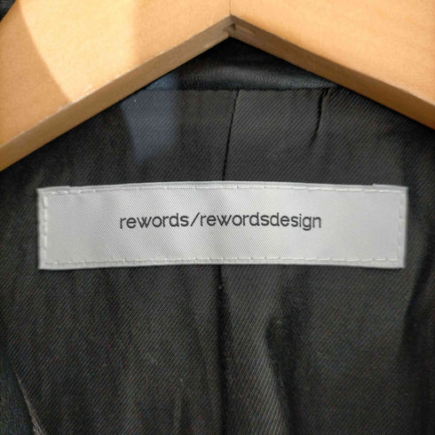 リウォーズリウォーズデザイン rewords/rewordsdesign Cow Leather Oil matt Insert Cutting Leather JK メンズ 46
