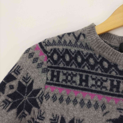 ヒステリックグラマー HYSTERIC GLAMOUR 16AW NORDIC WOMAN HEAD WOOL KNIT レディース JPN:M