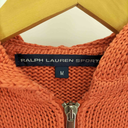 ラルフローレンスポーツ RALPH LAUREN SPORT コットン ニット ジップアップ パーカー レディース import:M