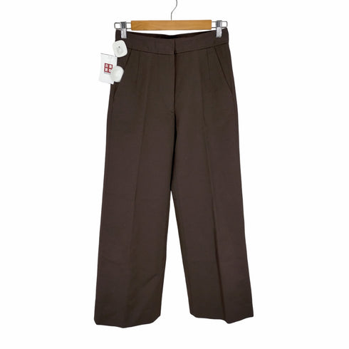 ドリスヴァンノッテン DRIES VAN NOTEN ベルトループレス 1タック ワイドストレート コットンパンツ レディース FR:36-38