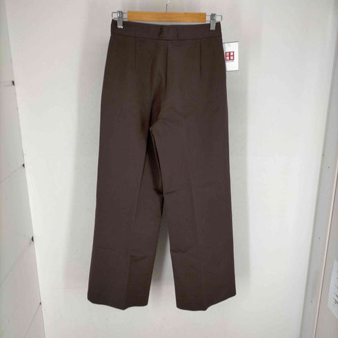 ドリスヴァンノッテン DRIES VAN NOTEN ベルトループレス 1タック ワイドストレート コットンパンツ レディース FR:36-38