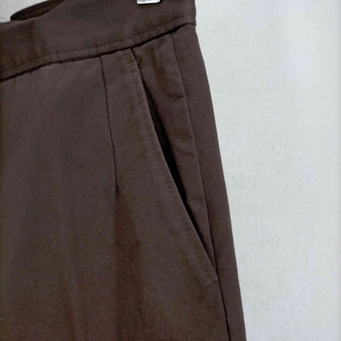 ドリスヴァンノッテン DRIES VAN NOTEN ベルトループレス 1タック ワイドストレート コットンパンツ レディース FR:36-38