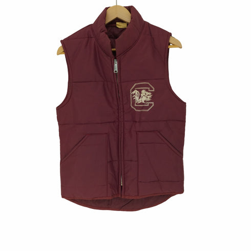 チョークライン Chalk Line 90S USA製 ロゴプリント 中綿 ベスト ジャケット PRIDEジップ メンズ import:S