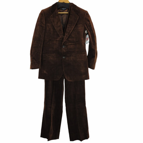 ランバン パリ LANVIN PARIS 3ピース セットアップ ベロア調 テーラードジャケット ジレ スラックスパンツ メンズ