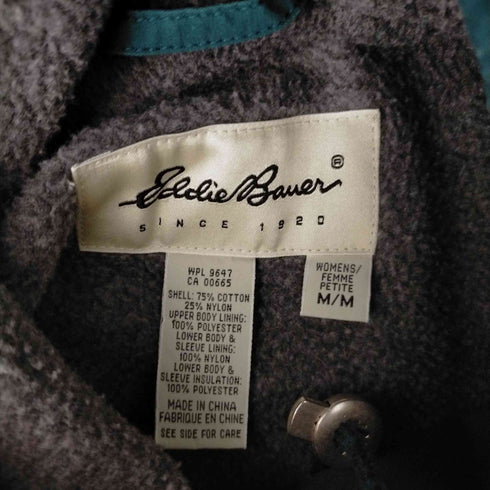 エディーバウアー Eddie Bauer 90-00S 白タグ 裏地フリースマウンテンパーカー レディース JPN:M