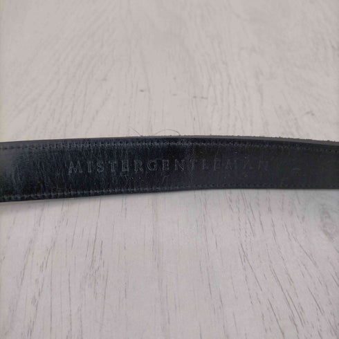 ミスタージェントルマン MISTERGENTLEMAN パイソン柄 レザーベルト メンズ