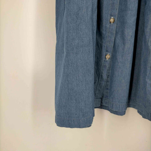 90S USA製 ノーカラーデニムワンピース レディース US:6