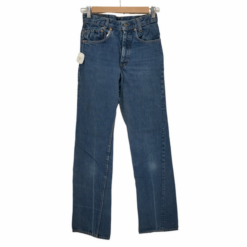 リーバイス Levis 80S ボタン裏553刻印 501 42TALON 黒カン デニムパンツ レディース 28×36