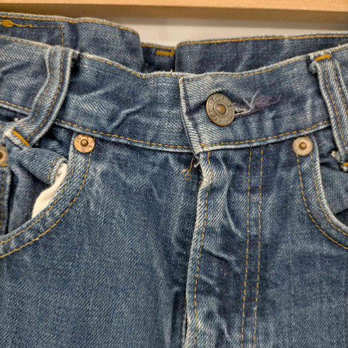 リーバイス Levis 80S ボタン裏553刻印 501 42TALON 黒カン デニムパンツ レディース 28×36