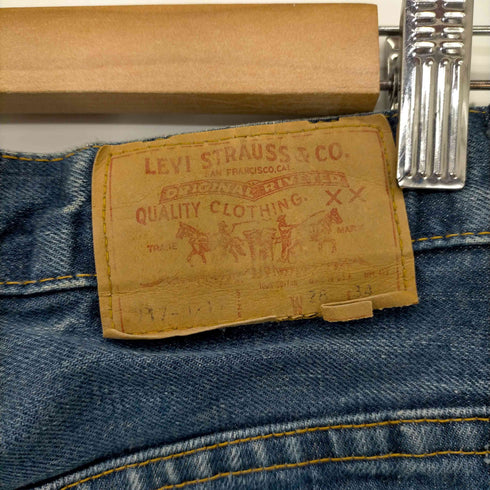 リーバイス Levis 80S ボタン裏553刻印 501 42TALON 黒カン デニムパンツ レディース 28×36