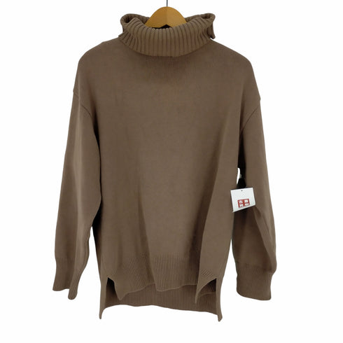 リドム LIDnM 18AW スリットタートルネックセーター メンズ JPN:L