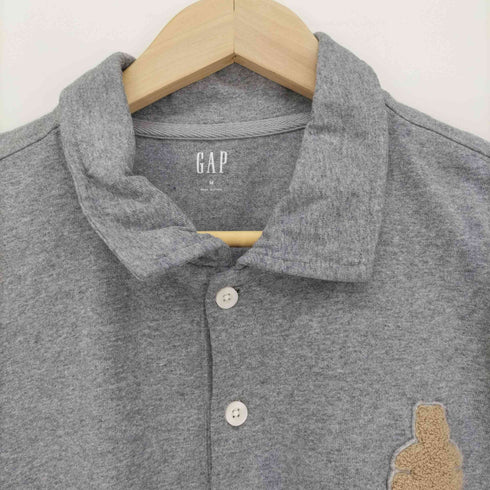 ギャップ Gap 22SS JAC WRJ OV BRA クマ ワッペン S/S ポロシャツ メンズ import:M