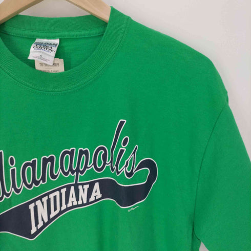 GILDAN ボディ INDIANA ロゴ プリント S/S Tシャツ メンズ import:M