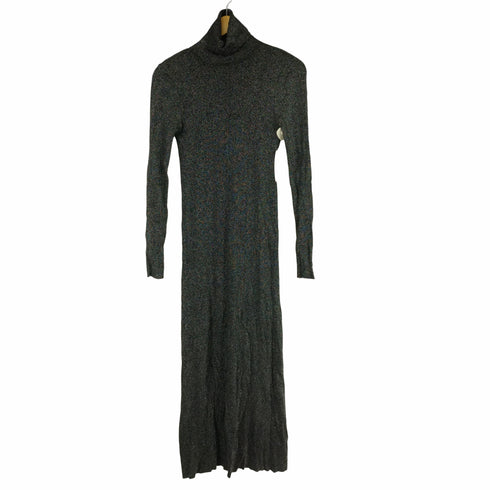 ザラ ZARA METALLIC THREAD KNIT DRESS タートルネックラメニットドレス レディース JPN:M