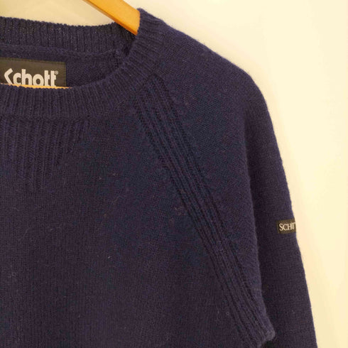 ショット Schott SHETLAND CREW NECK SWEATER シェットランド クルーネックニット メンズ import:M
