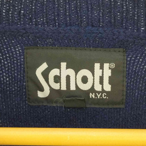 ショット Schott SHETLAND CREW NECK SWEATER シェットランド クルーネックニット メンズ import:M