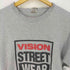ヴィジョンストリートウェア VISION STREET WEAR ダブルステッチ フロントロゴプリント クルーネックTシャツ メンズ import:M