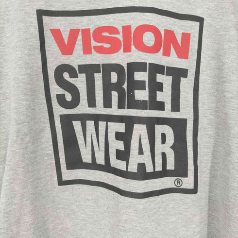 ヴィジョンストリートウェア VISION STREET WEAR ダブルステッチ フロントロゴプリント クルーネックTシャツ メンズ import:M
