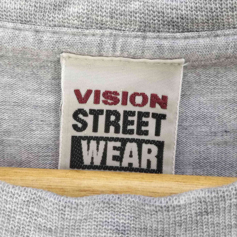 ヴィジョンストリートウェア VISION STREET WEAR ダブルステッチ フロントロゴプリント クルーネックTシャツ メンズ import:M