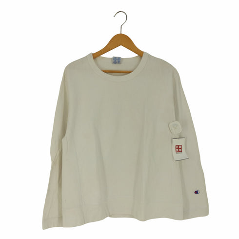 チャンピオン Champion REVERSE WEAVE リバースウィーブ 袖目付き バッグロゴ刺繍 クルーネックTシャツ メンズ import:M
