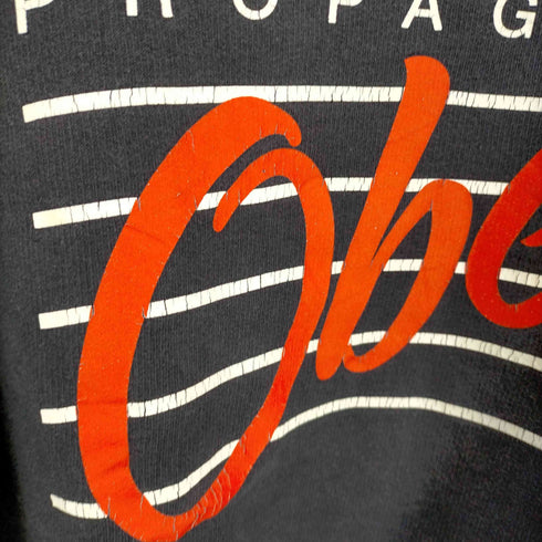 オベイ OBEY フロントロゴプリントクルーネックスウェット メンズ JPN:L