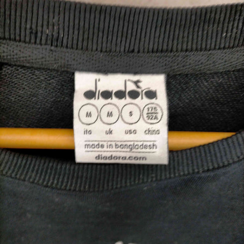 ディアドラ DIADORA ラインテープラグランスリーブスウェット メンズ UK M