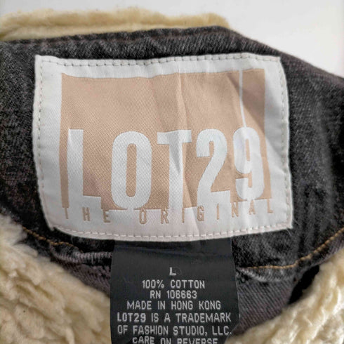 LOT29 襟ボ袖ア刺繍デザインデニムジャケット メンズ import:L