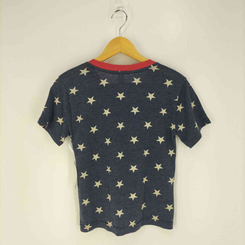 オルタナティブアース ALTERNATIVE EARTH レーヨン混 星柄 リンガーTシャツ メンズ import:S