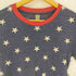 オルタナティブアース ALTERNATIVE EARTH レーヨン混 星柄 リンガーTシャツ メンズ import:S