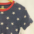オルタナティブアース ALTERNATIVE EARTH レーヨン混 星柄 リンガーTシャツ メンズ import:S