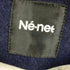 ネネット Ne-net ノーカラーウールコート ボーダー レディース JPN:2