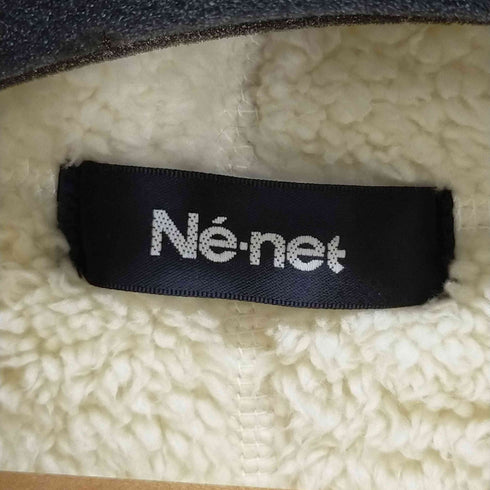 ネネット Ne-net ハイネックスウェットワンピース 裏地フリース レディース JPN:2