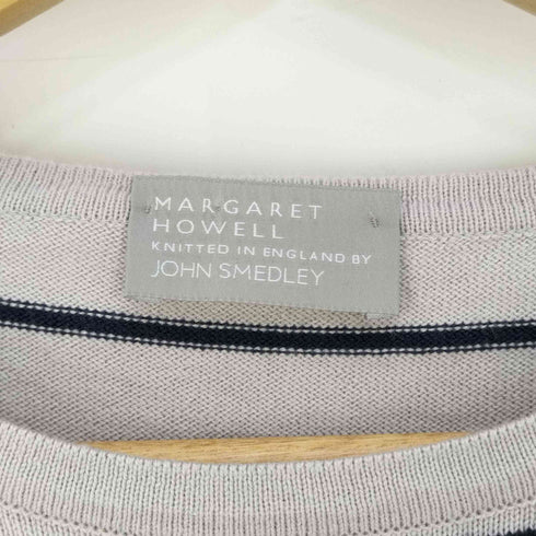 マーガレットハウエル MARGARET HOWELL 英国製 ボーダーコットンニット レディース JPN:M