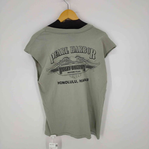 ハーレーダヴィットソン HARLEY DAVIDSON 90s 両面プリントノースリーブカットソー メンズ