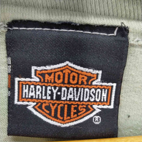 ハーレーダヴィットソン HARLEY DAVIDSON 90s 両面プリントノースリーブカットソー メンズ