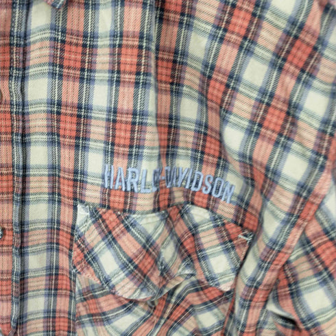 ハーレーダヴィットソン HARLEY DAVIDSON ポケットL/Sチェックシャツ メンズ JPN:M