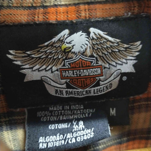 ハーレーダヴィットソン HARLEY DAVIDSON ポケットL/Sチェックシャツ メンズ JPN:M