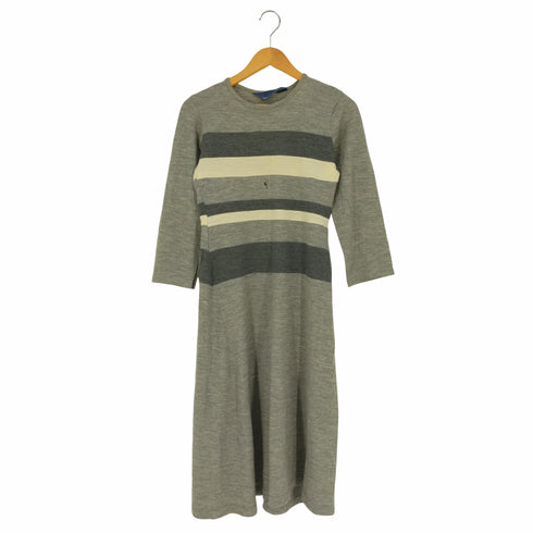 コムデギャルソン COMME des GARCONS ウール ボーダーワンピース レディース