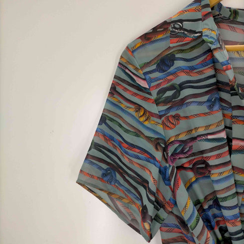ピーエスポールスミス PS Paul Smith ロープデザイン シャツワンピース レディース 46L