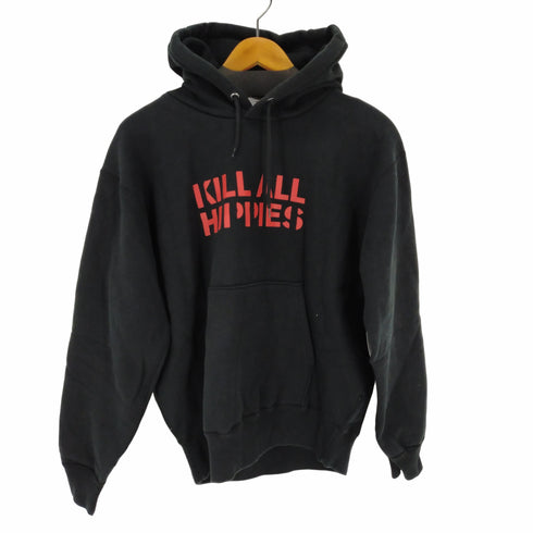 シュート SHOOT 00S KILL ALL HIPPIES プリントフーディ― メンズ import:M