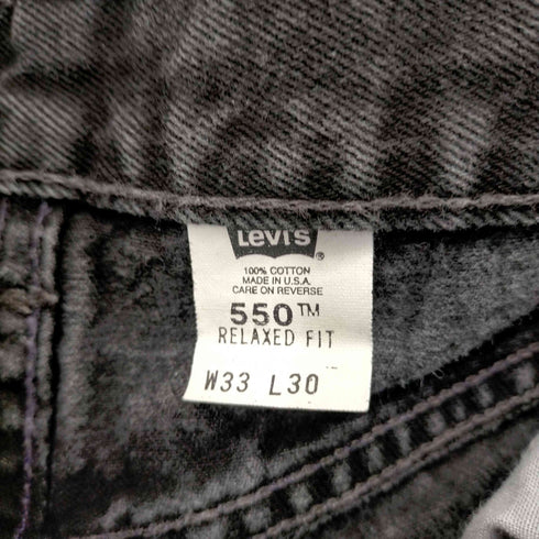 リーバイス Levis 00S 550 USA製 ボタン裏511 後染め ブラックデニムパンツ メンズ W33 L30