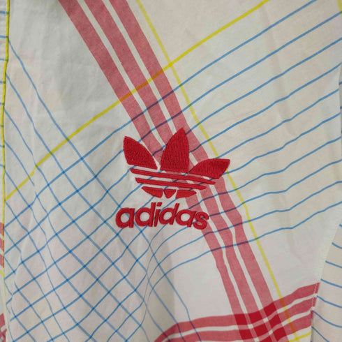 アディダスオリジナルス adidas Originals トレフォイルロゴ刺繍 マルチチェックS/Sシャツ メンズ JPN:L