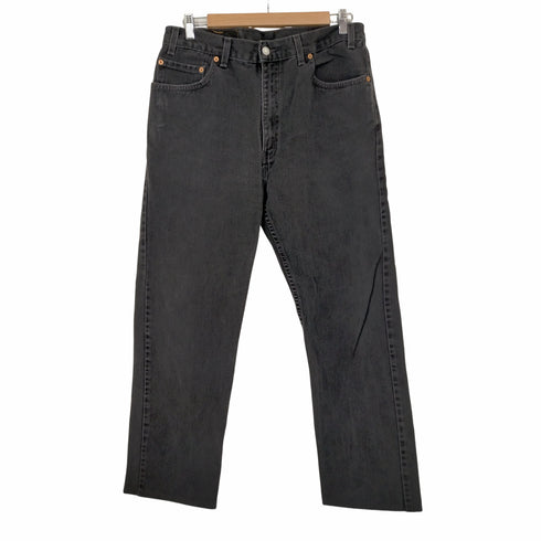 リーバイス Levis 00S USA製 ボタン裏512刻印 505 後染めブラックデニムパンツ メンズ W36 L34