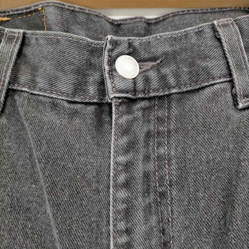 リーバイス Levis 00S USA製 ボタン裏512刻印 505 後染めブラックデニムパンツ メンズ W36 L34