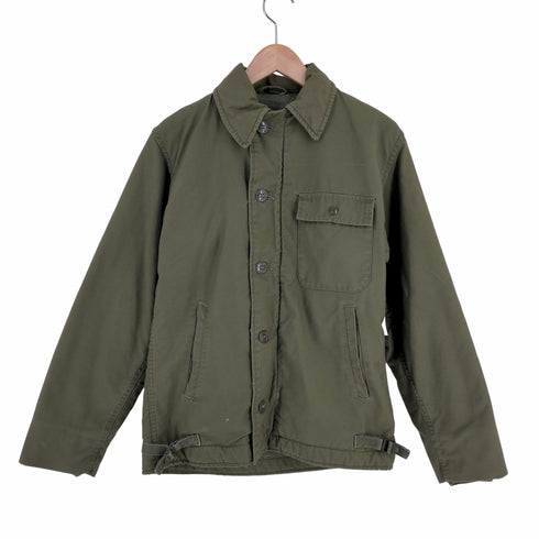 ユーエスネイビー US NAVY U.S.NAVY CONMAR ZIP A-2 デッキジャケット メンズ 34-36