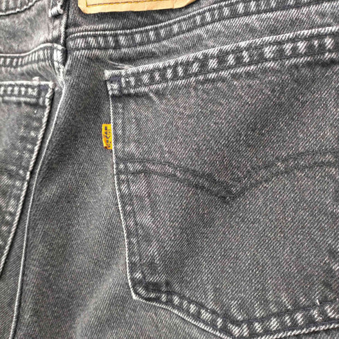 リーバイス Levis 90S 505 オレンジタブ 93年製 08月 USA製 ボタン裏522刻印 後染めブラックデニムパンツ メンズ W34 L30