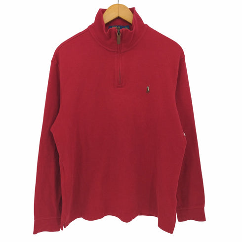 ポロラルフローレン POLO RALPH LAUREN ポニー刺繍 ハーフジップ ハイネック トレーナー メンズ import:M