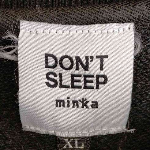 minka 眠家 DON'T SLEEPビッグシルエット クルーネックスウェット メンズ JPN:XL