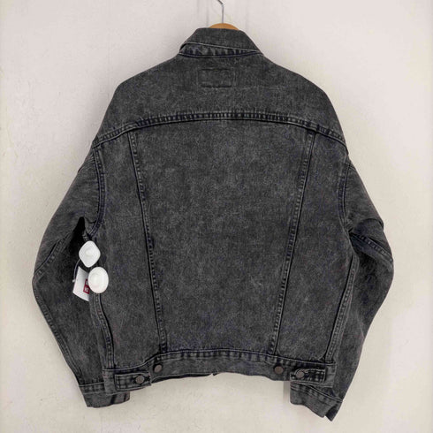 リーバイス Levis 90S USA製 ボタン裏刻印527 70507 0253 アシッドウォッシュ ブラックデニム トラッカー ジャケット メンズ import:M